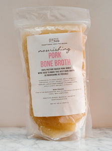 Pork Bone Broth: 32oz LOCAL PICKUP Frozen